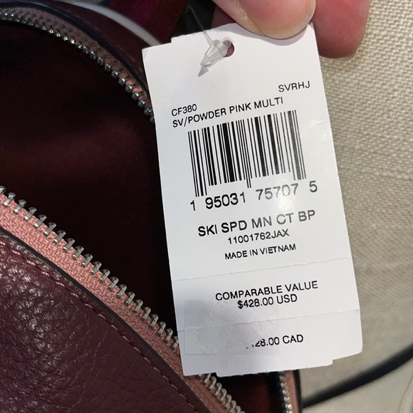 Coach NWT! $428 MSRP Mini Court Backpack In Colorblock With Ski Speed Graphic main image 7